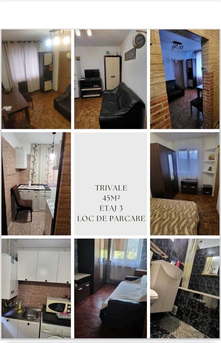 Vand apartament in cartier Trivale, complex2 langa gradinita si Sc nr 13 etajul 3, 45m²,loc de parcareanul 1977,