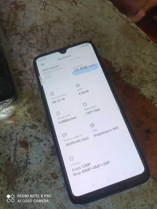 Xiomi A3..4/128 ideal