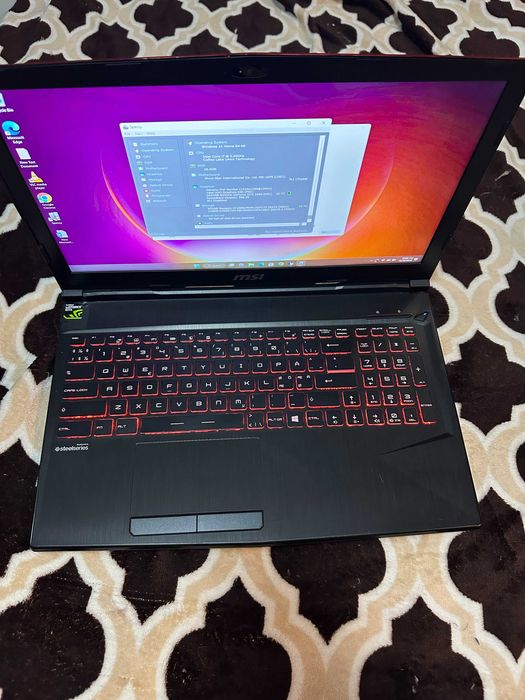 laptop gaming MSI GP63 Leopard i7-8750H GTX 1060 6GB 16GB RAM”