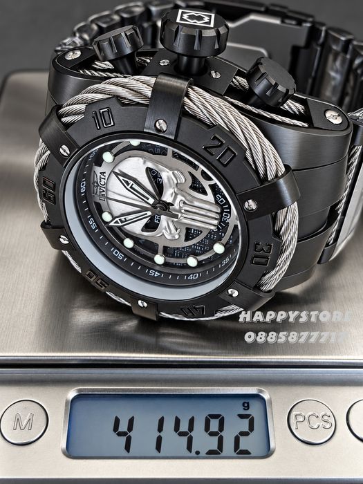 INVICTA Thunderbolt Punisher black 53 mm, Инвикта нов мъжки часовник