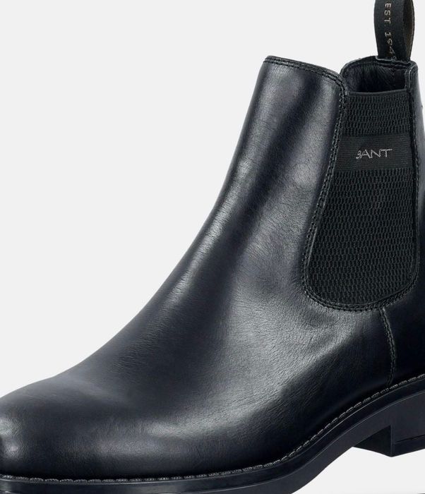 Мъжки/Дамски боти GANT Chelsea boots / Челси, черни, естествена кожа (Размер 40)