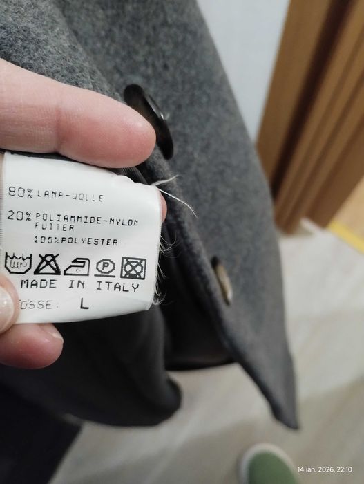 Pardesiu -Palton dama , mărimea L , gri