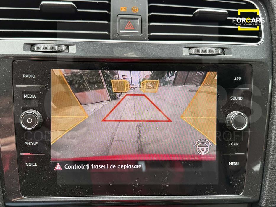 Cameră Marșarier Originală VW Golf 7 Mk7 Cameră Spate Emblemă Flip
