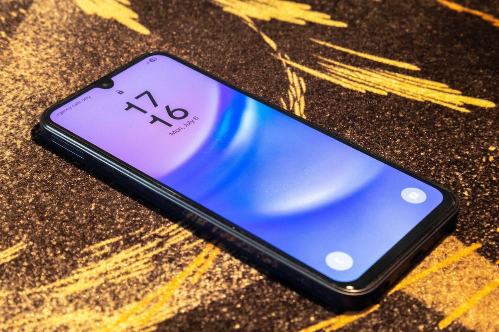 Смартфон Samsung Galaxy A15, Dual SIM, 4GB RAM, 128GB, 4G, Blue Black