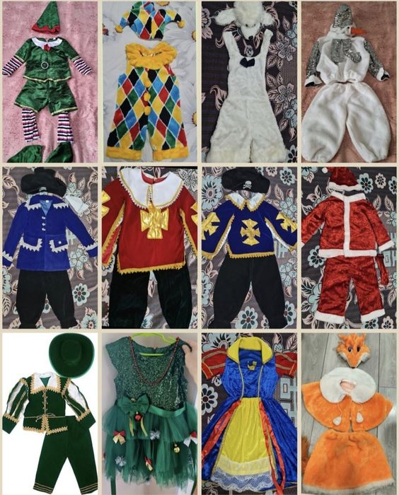 Новогодние костюмы. Карнавальные костюмы для детей на прокат