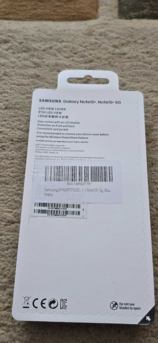 Husa Samsung Note 10+, LED View Cover, sigilat