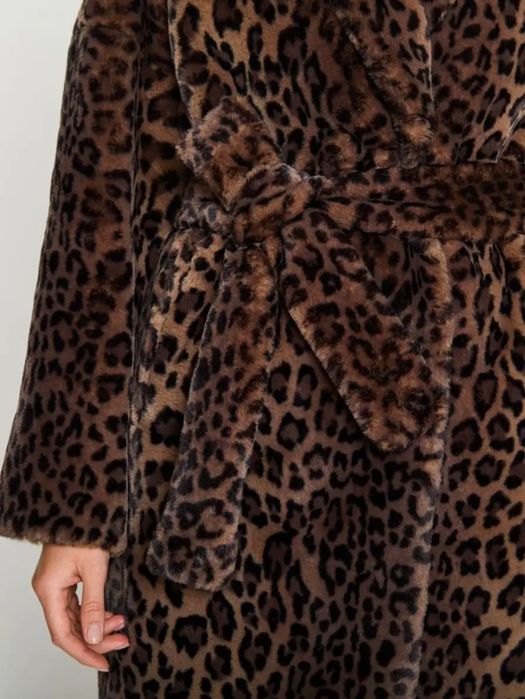 Леопардовая эко- шуба