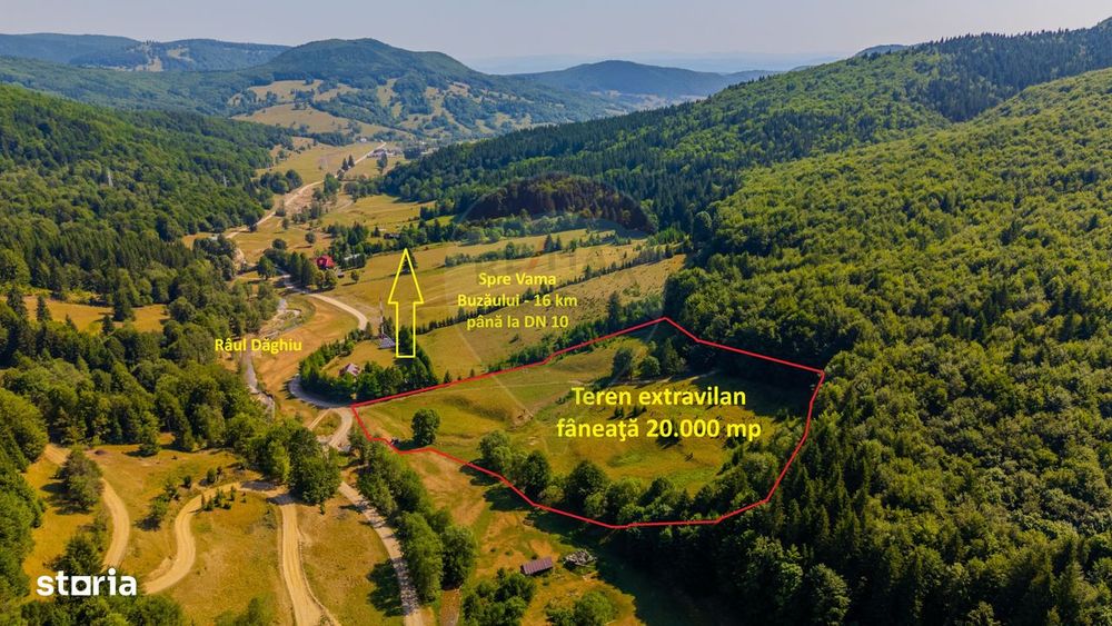 Teren 20000 mp, sat Dalghiu, com Vama Buzaului