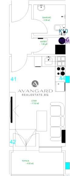 Продава се Едностаен апартамент в Пловдив, Център - 45 кв.м за 1636 €/кв.м - Снимка #2