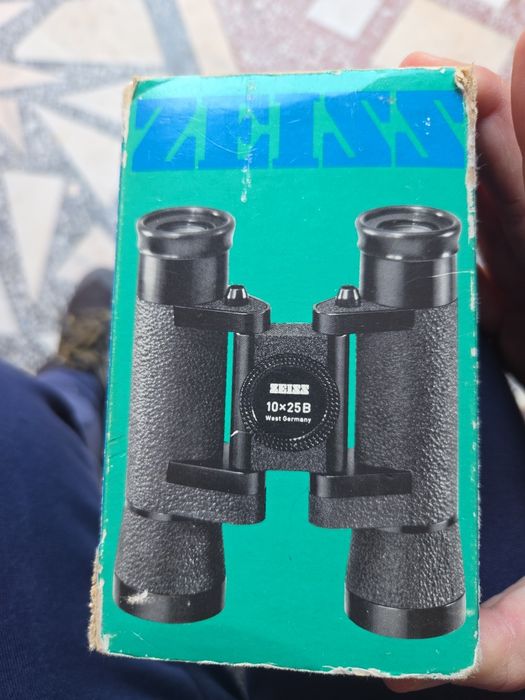 Binoclu Zeiss 10x25B West Germany – original, cu husă și cutie