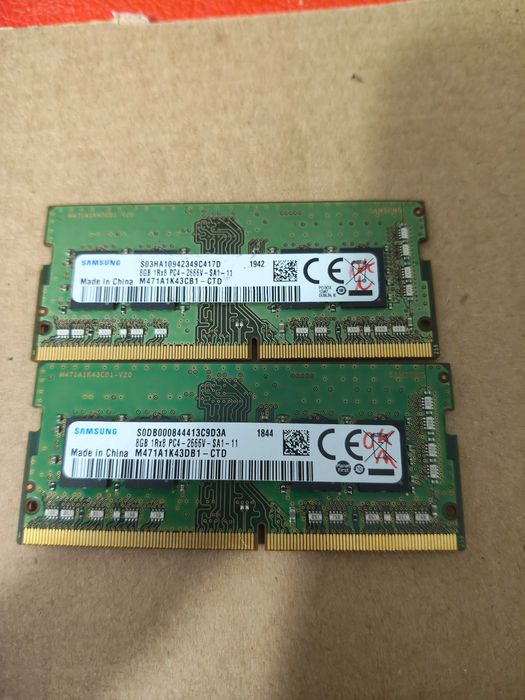 Rami 2x8Gb DDR4 laptop Samsung
