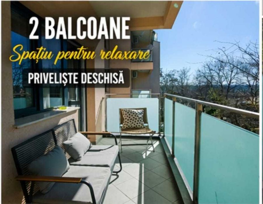 COPOU ...? Este pentru TINE Bellevue  – OPORTUNITATE !  RAR în Iași – Copou – Bellevue Residence 2 camere mobilat și utilat 2 balcoane 132.