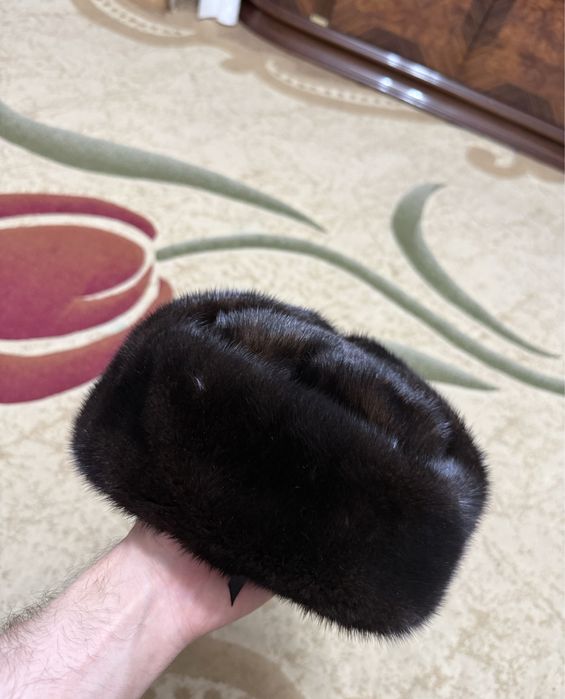 Норковая шапка мужская