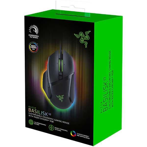 Mouse Gaming RAZER Basilisk V3 26000 dpi RGB RZ01-04000100-R3M1 Nou Sigilat