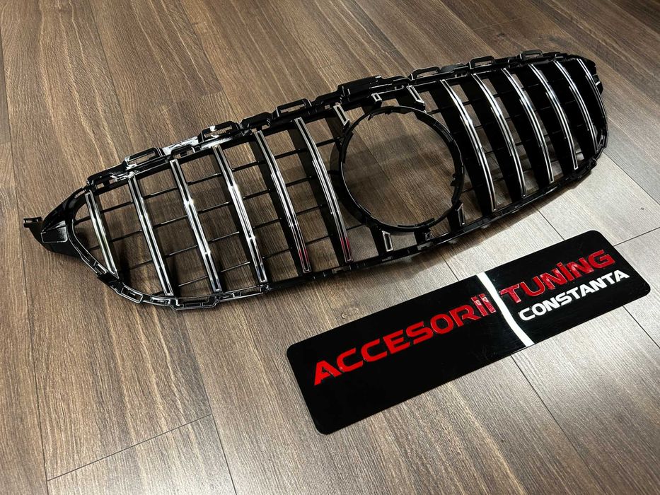Grila Centrala GT-R Panamericana Crom Mercedes C Class W205 2015-2018