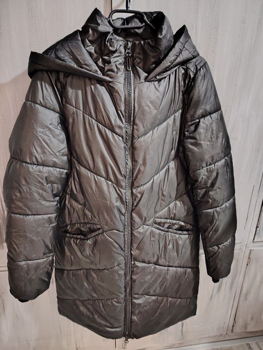 Дълго яке с качулка