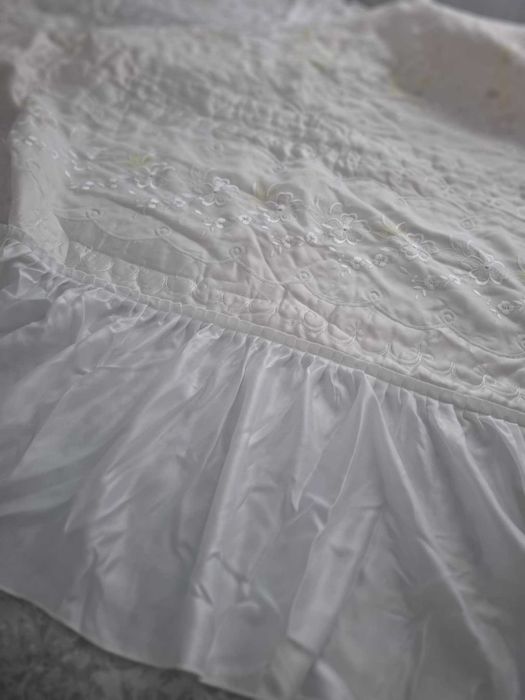 Кувертюра/Шалте за спалня с къдрици 3 части