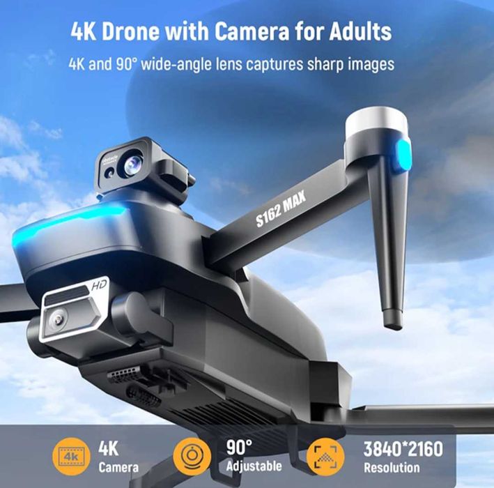 Безчетков дрон PRO  S162 MAX с GPS