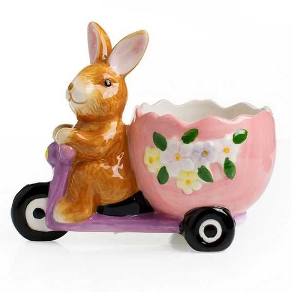 Великденска поставка за яйце Mercado Trade, Заек, Цветен