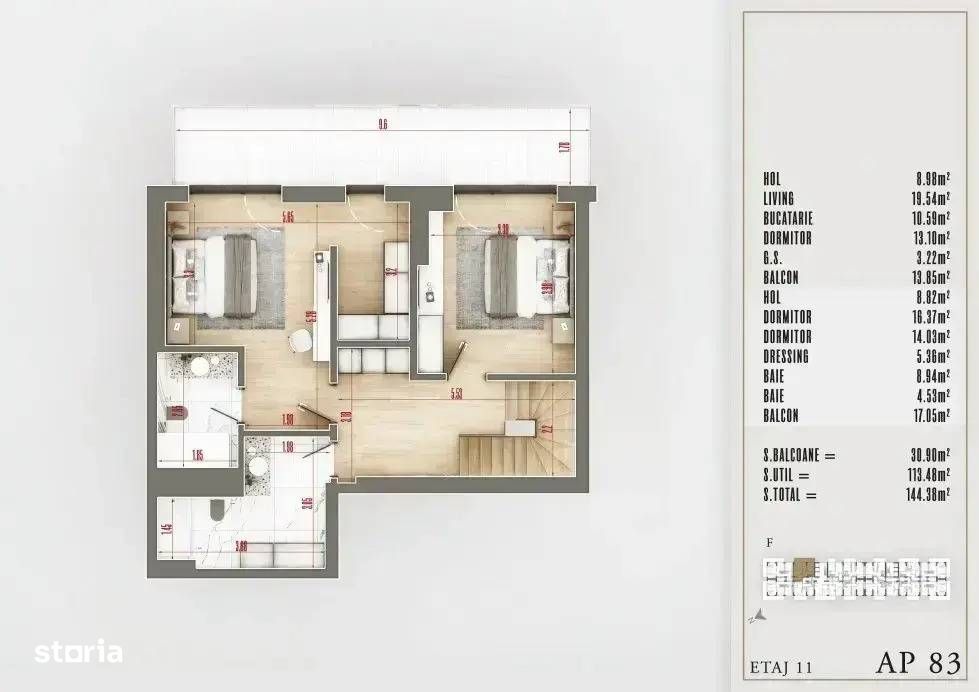 Duplex Apartament 4 Camere Premium Sector 3 Gata de mutat