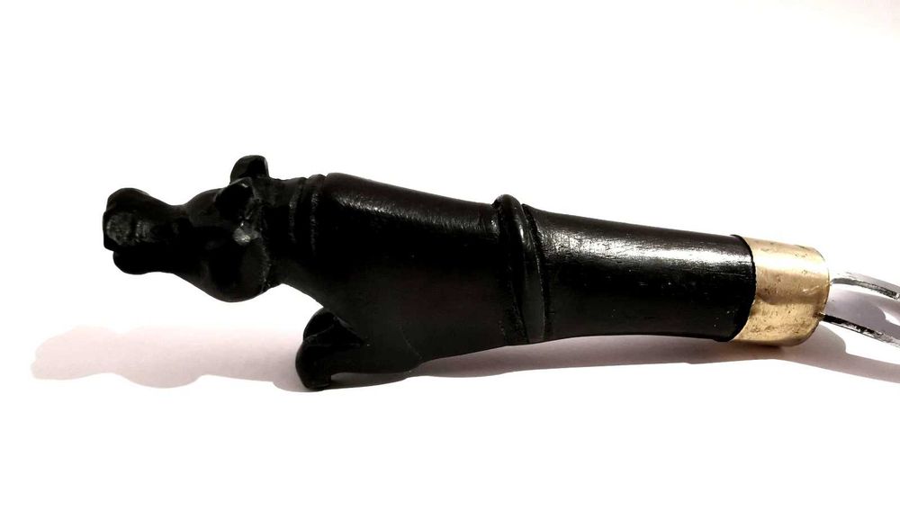 Отварачка от Абанос Ръчна Резба Фигурка Хипопотам