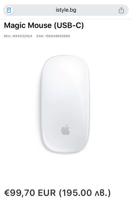 Apple Magic Mouse (USB C)