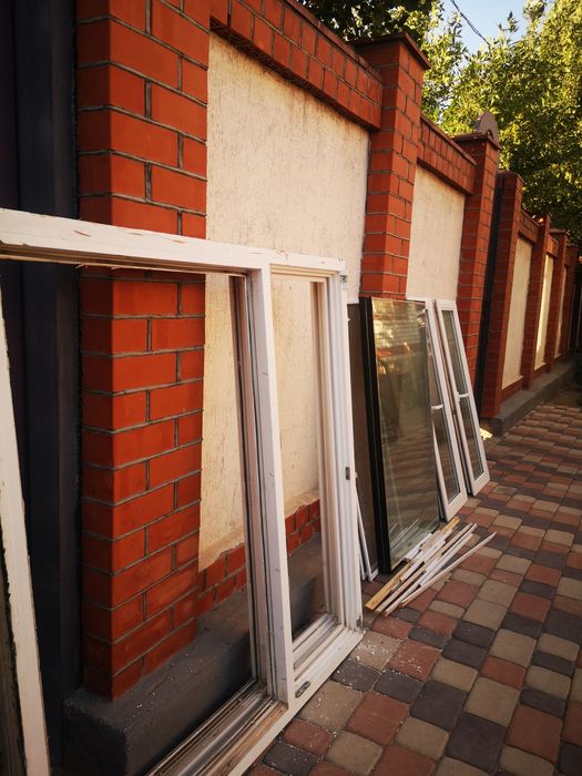 Дереванное  окна