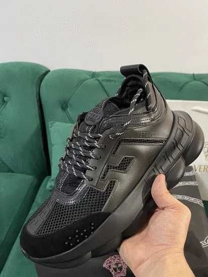 Adidasi Versace Chain Full Black Universali