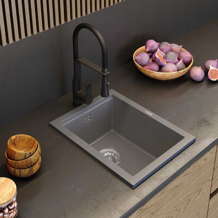 Компактна гранитна мивка Granitan Tuga 38см