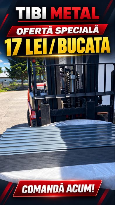 Tablă colorată cutata 17 lei