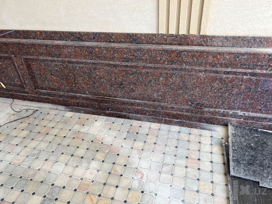 Травертин, цоколь, гранит, корка, металграни изедлия из нат-го камня