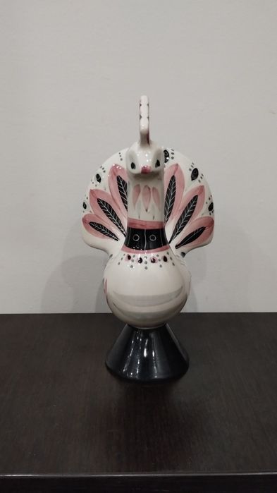 Керамична фигурка Петел – ръчно рисувана, фолклорен стил