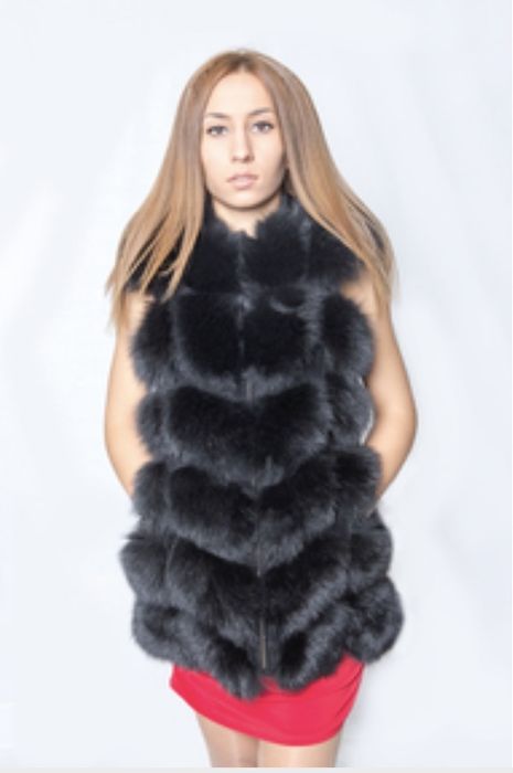 Дамски елек от лисица - екстра качество