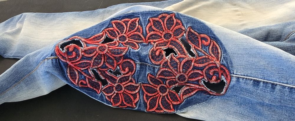 Ефектен дънков комплект Sassofono, размер S/M