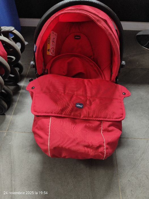 Carucior Chicco 3 in 1 Trio Sprint, Roșu