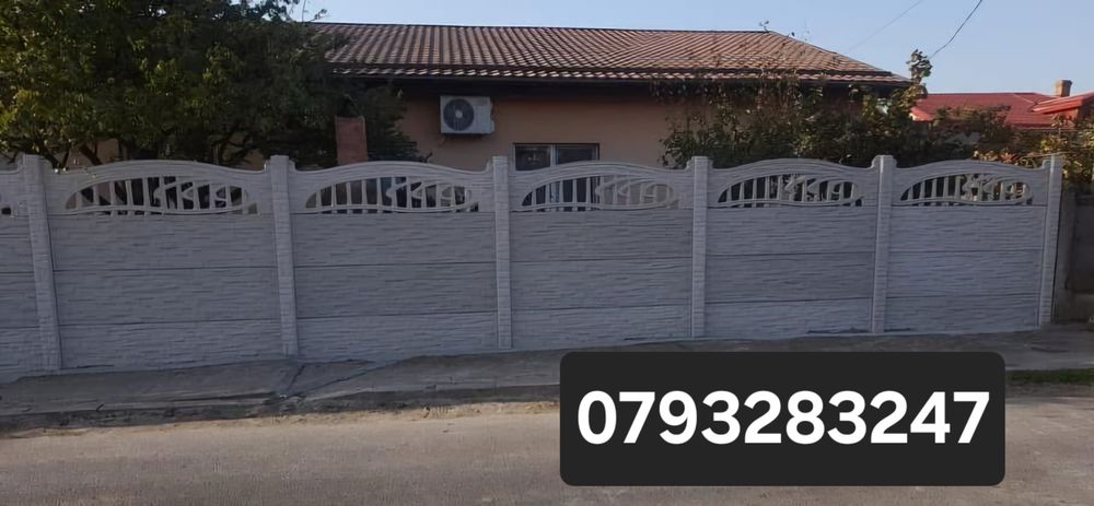 Plăci gard / Garduri din placi de beton