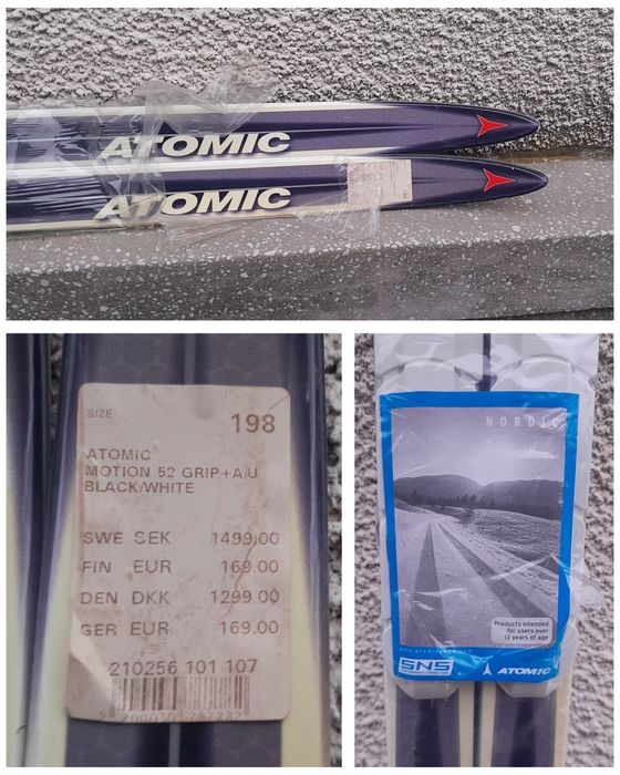 Schiuri de fond Atomic  Motion 52 Grip 198 +legături unisex produs Nou