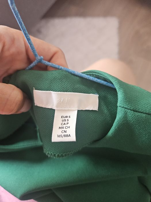 Rochie A-line, verde smarald, H&M