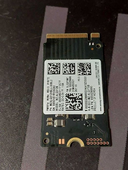 512GB M.2 NVMe Samsung PM991a MZALQ512