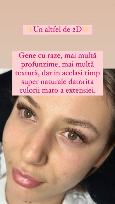 Extensii gene fir cu fir+sprancene