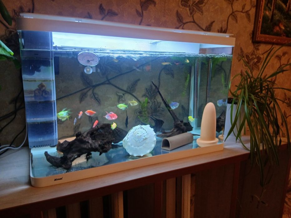 Продам аквариум фирмы Атман! Только без рыб как брал по заводу