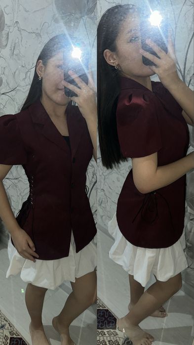 Пиджак, бардовой