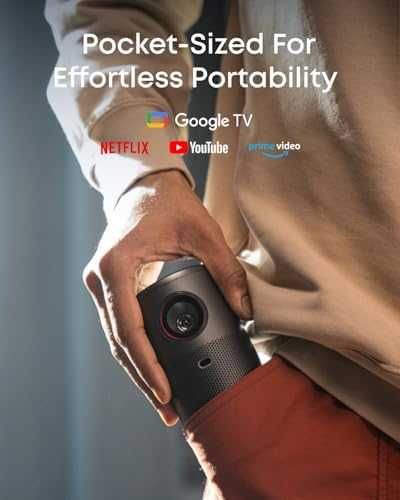 Нов Смарт мини проектор NEBULA Capsule Air 720 Google TV Netflix Dolby
