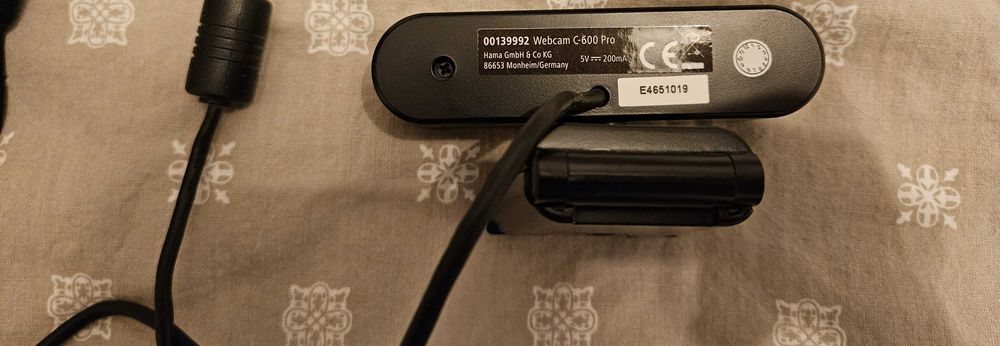 Camera Web HAMA C-600 Pro, Full HD 1080p, negru, USB