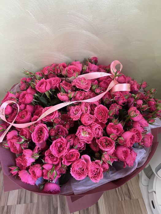 Цветы, кустовые розы