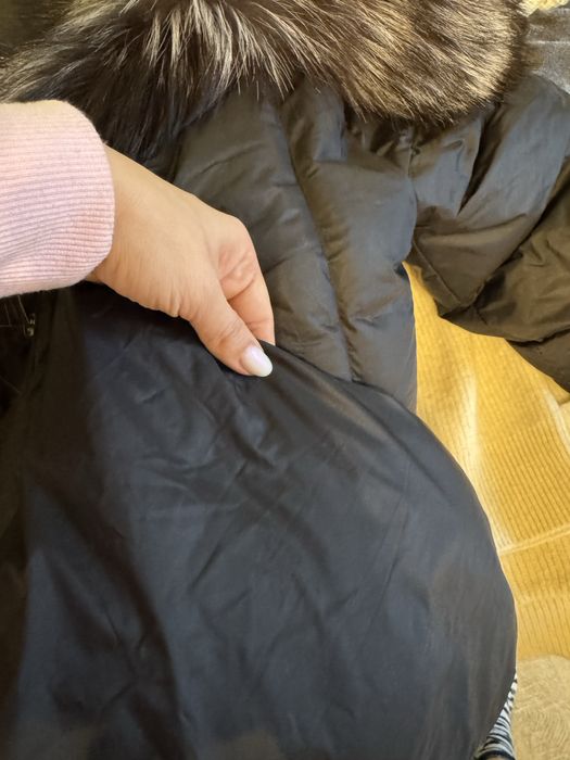 Geaca din puf cu blana naturala