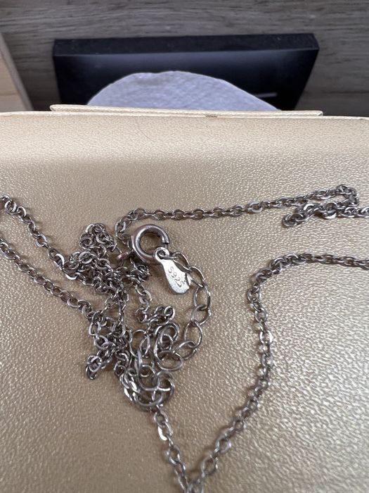 Сребърно колие (s925) с буква Д