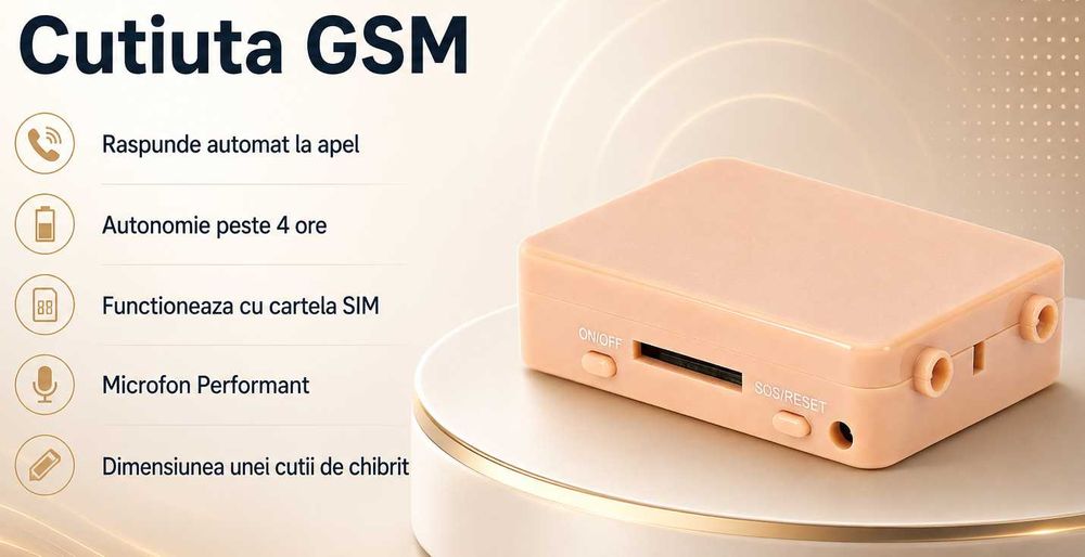 Sisteme de copiat discrete Cutiuta GSM casca de copiat fara fire Telefon Mobil