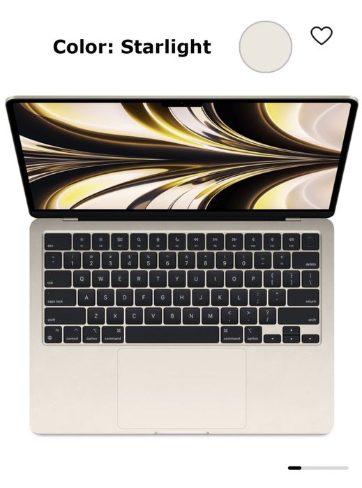 MacBook Air M3  15.3 inch  8/256GB золотистый/starlight gold