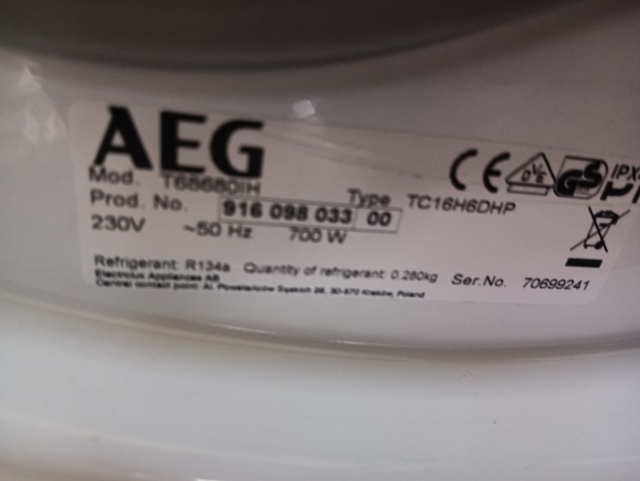 Много икономична сушилня с термопомпа Аег Aeg Protex Plus 8кг A+++ !